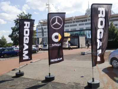 Beachflag, recht/square