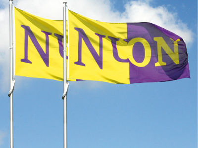 Vlag (rechthoek) met band/haken