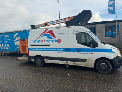 Montage service technische dienst vlaggenmasten